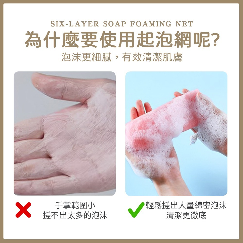六層肥皂起泡網 香皂網袋 手工皂紗袋 肥皂網袋 肥皂袋 肥皂打泡網 肥皂起泡袋 起泡袋 打皂網 打泡沫網【WY0259】-細節圖3