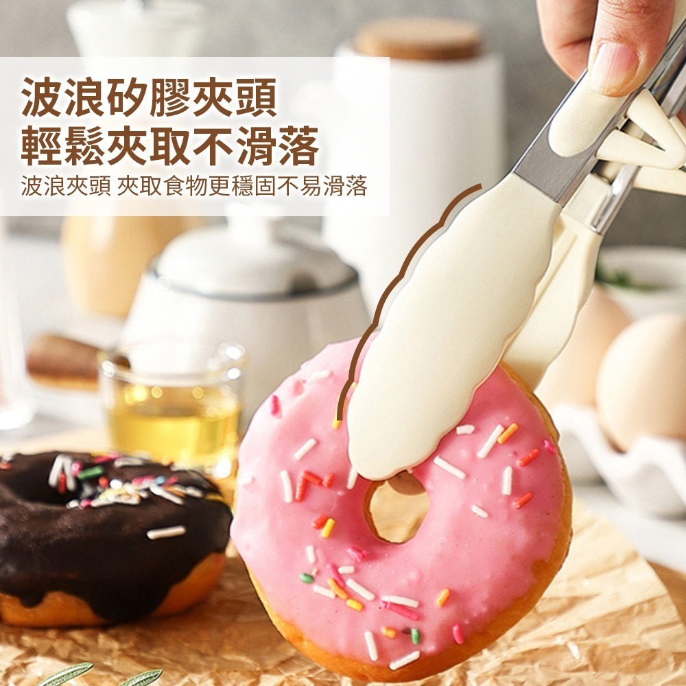 支架立式矽膠夾 矽膠夾 防燙食物夾 食物夾 料理夾 烤肉夾 矽膠食物夾 防燙夾 不沾鍋用 烘焙夾 料理夾【CC0579】-細節圖6