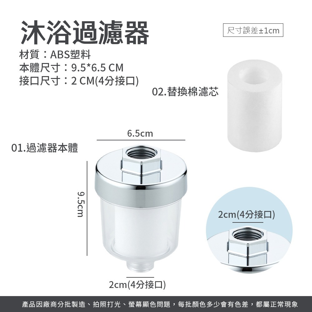 沐浴過濾器 水龍頭過濾器 洗衣機過濾器 前置過濾器 沐浴淨水器 蓮蓬頭過濾器 淋浴過濾器 蓮蓬頭 浴室【WY0260】-細節圖8
