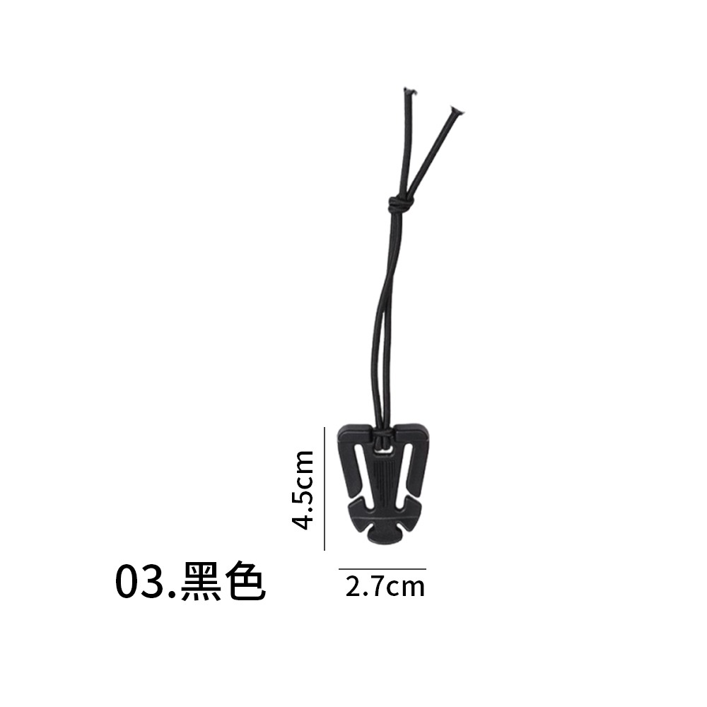 彈性收納繩扣 登山杖織帶扣 收納夾扣 彈力繩掛扣 腰帶繩扣 三角繩扣 三角綁扣 收納扣 織帶扣 固定扣 【JJ0876】-規格圖8