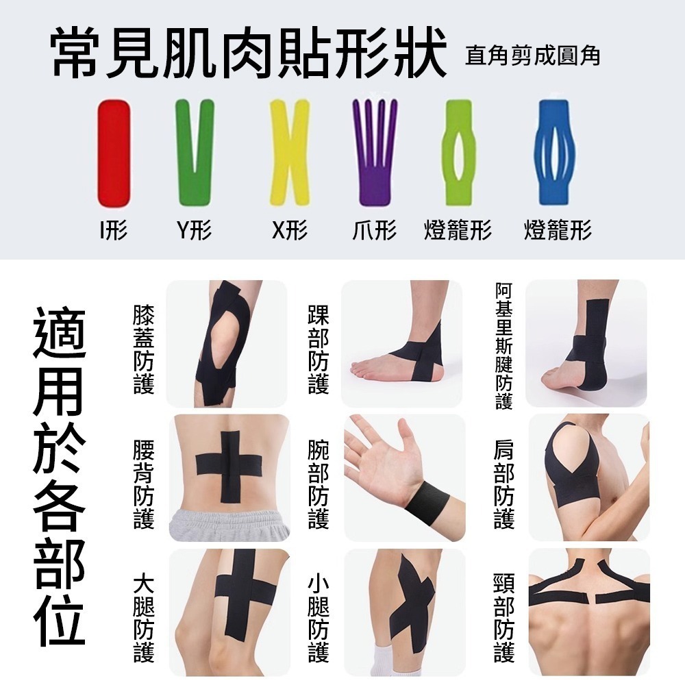 運動貼 肌肉貼 肌貼 運動貼布 防護貼布 加壓繃帶 防護繃帶 纏繞繃帶 繃帶 肌肉繃帶 運動繃帶 訓練貼【YD0066】-細節圖5
