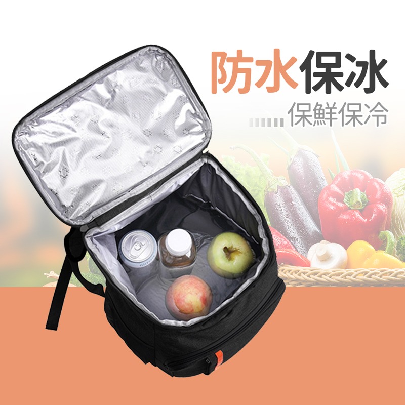 熱銷爆款 雙肩保溫包 保溫袋 鋁箔保冰袋 時尚雙肩保溫包 大容量 防水強鎖溫 雙肩包 保溫 背包式保冷袋【PJ0064】-細節圖4