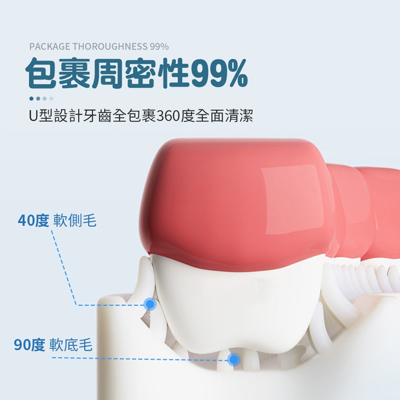 兒童U型牙刷 牙刷 小孩牙刷 U型牙刷 小孩牙齒清潔 軟毛牙刷 小朋友牙刷 寶寶牙刷 嬰幼兒牙刷 【YY0045】-細節圖4