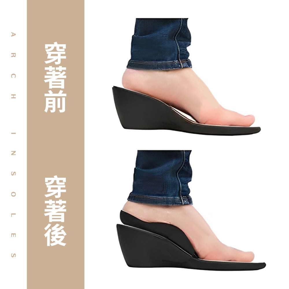 足弓鞋墊 足墊 鞋墊 足弓 久站鞋墊 防滑設計 足弓貼合 氣墊鞋墊 男女鞋墊 【JJ0917】-細節圖3