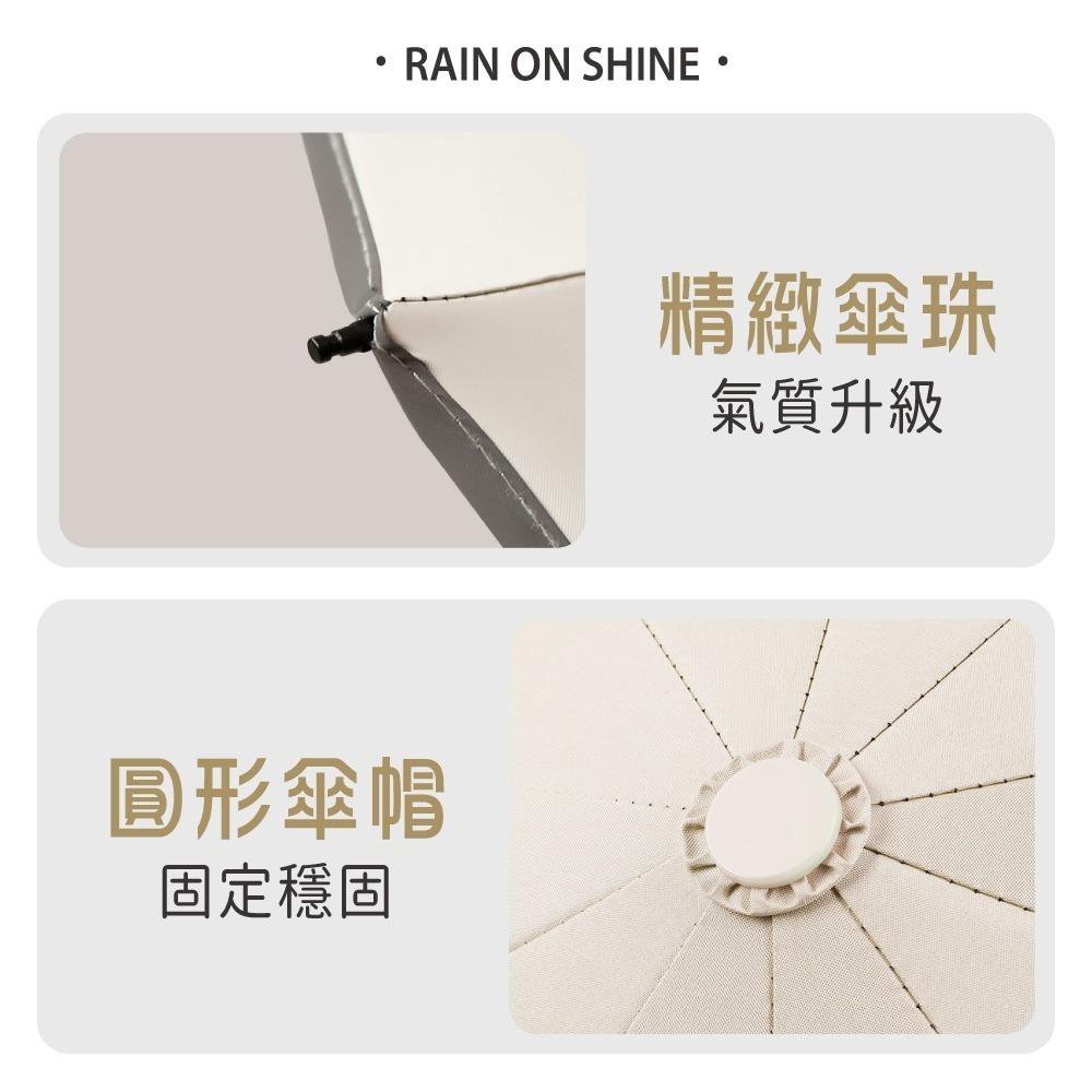 環扣自動傘 扣環雨傘 晴雨傘 太陽傘 遮陽傘 雨傘 摺疊傘 大雨傘 防風傘【HW0092】-細節圖7
