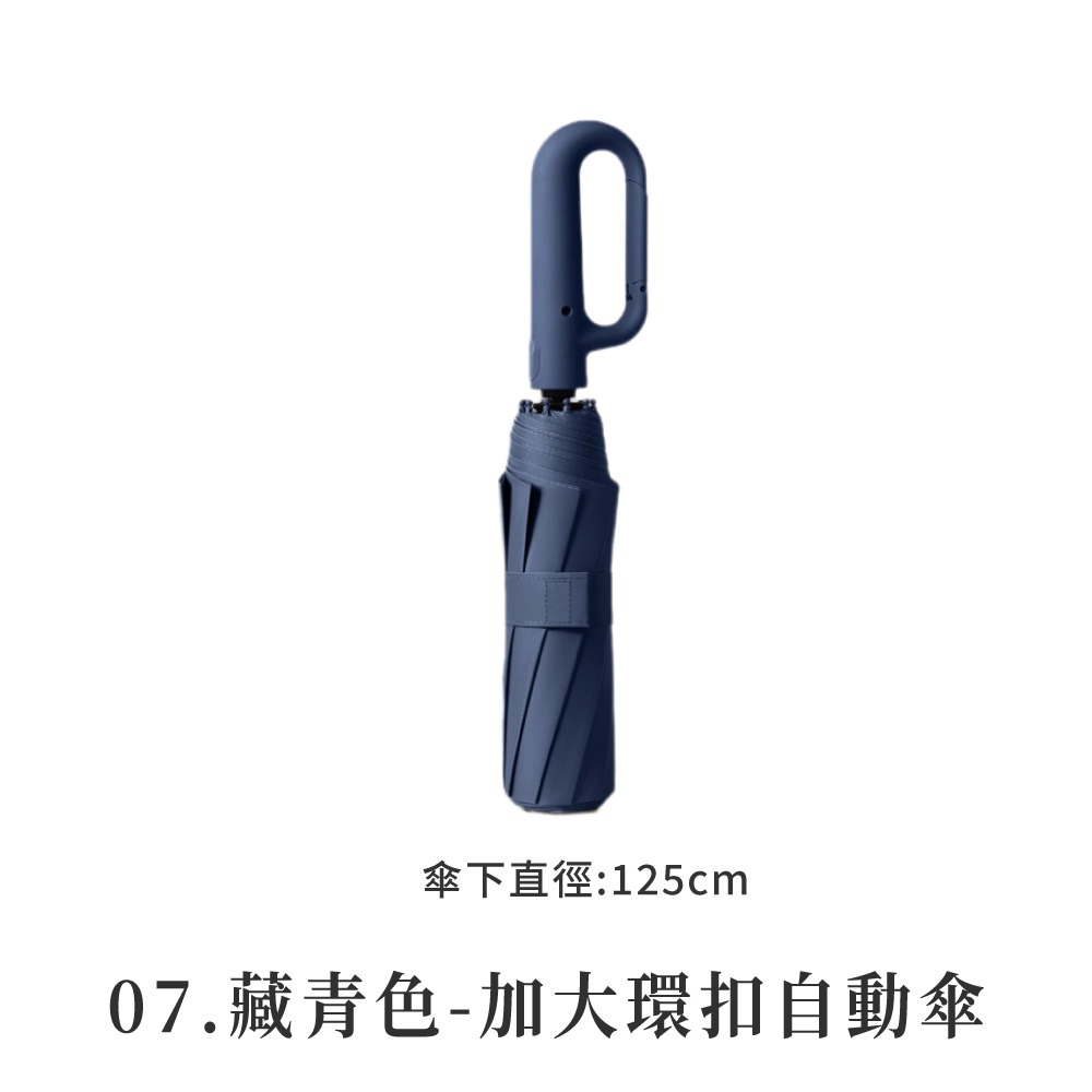 環扣自動傘 扣環雨傘 晴雨傘 太陽傘 遮陽傘 雨傘 摺疊傘 大雨傘 防風傘【HW0092】-規格圖8