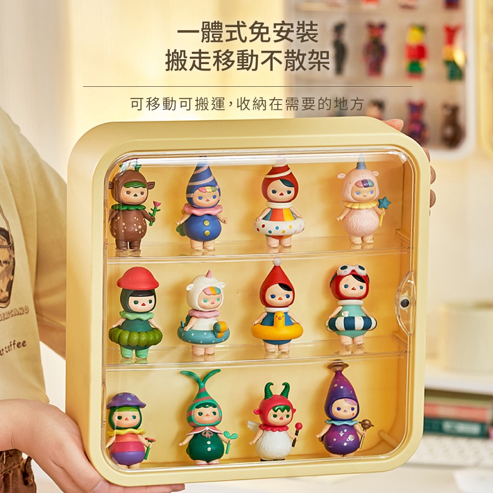 壁掛公仔展示盒 公仔盒 泡泡瑪特展示盒 盲盒展示盒 公仔展示櫃 展示櫃 拉布布展示盒 展示盒 收納盒【SN0880】-細節圖4
