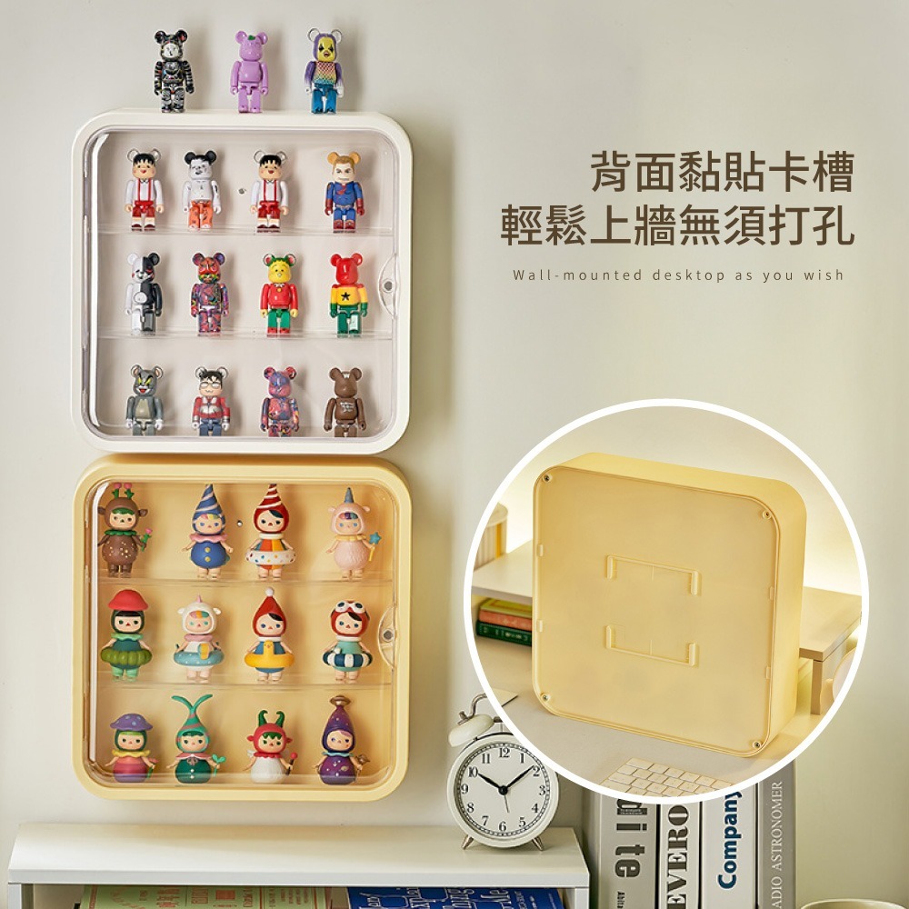 壁掛公仔展示盒 公仔盒 泡泡瑪特展示盒 盲盒展示盒 公仔展示櫃 展示櫃 拉布布展示盒 展示盒 收納盒【SN0880】-細節圖7