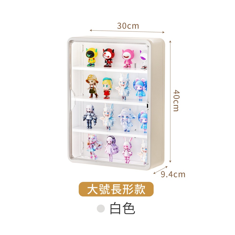 壁掛公仔展示盒 公仔盒 泡泡瑪特展示盒 盲盒展示盒 公仔展示櫃 展示櫃 拉布布展示盒 展示盒 收納盒【SN0880】-規格圖9