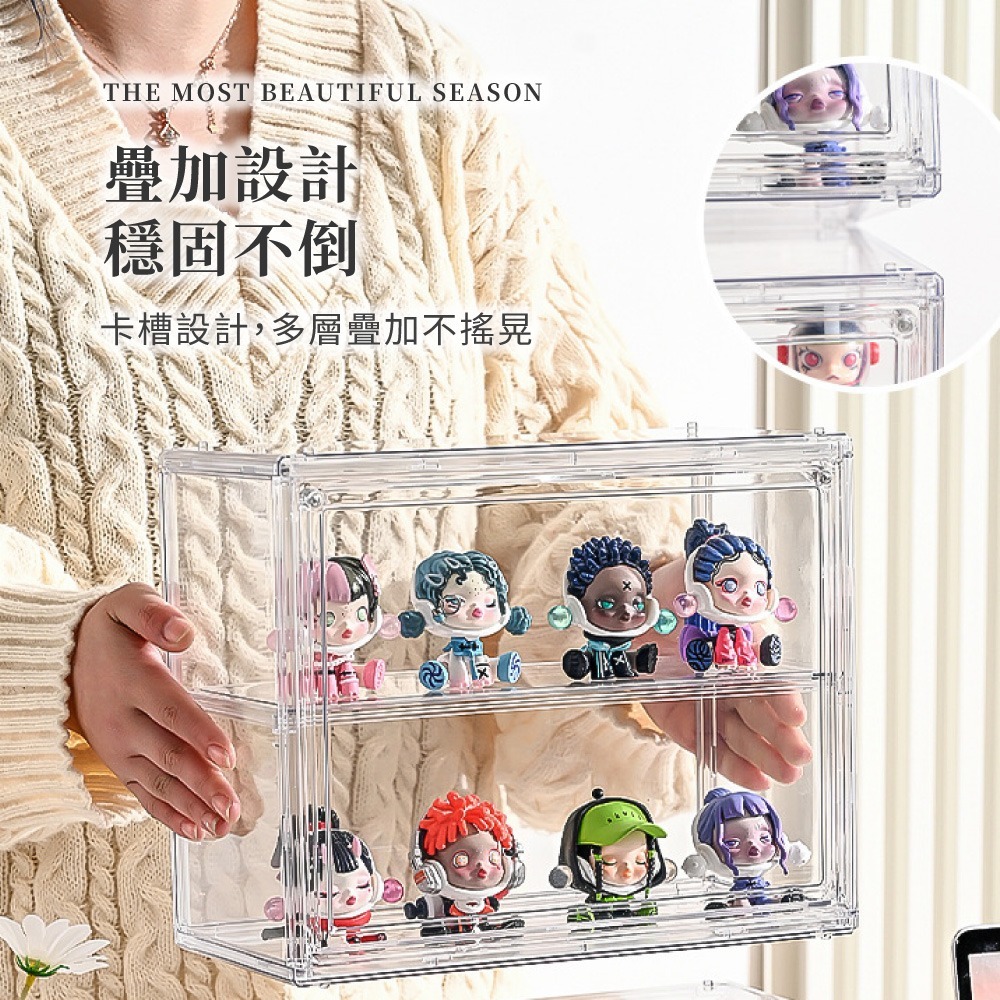 透明壁掛公仔盒 透明展示盒 公仔收納盒 公仔展示盒 壁掛展示盒 透明收納盒 展示盒 扭蛋展示盒【SN0882】-細節圖3
