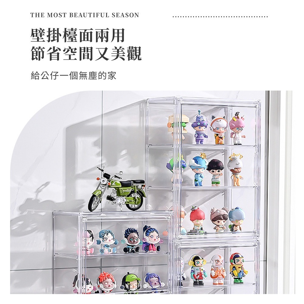 透明壁掛公仔盒 透明展示盒 公仔收納盒 公仔展示盒 壁掛展示盒 透明收納盒 展示盒 扭蛋展示盒【SN0882】-細節圖5