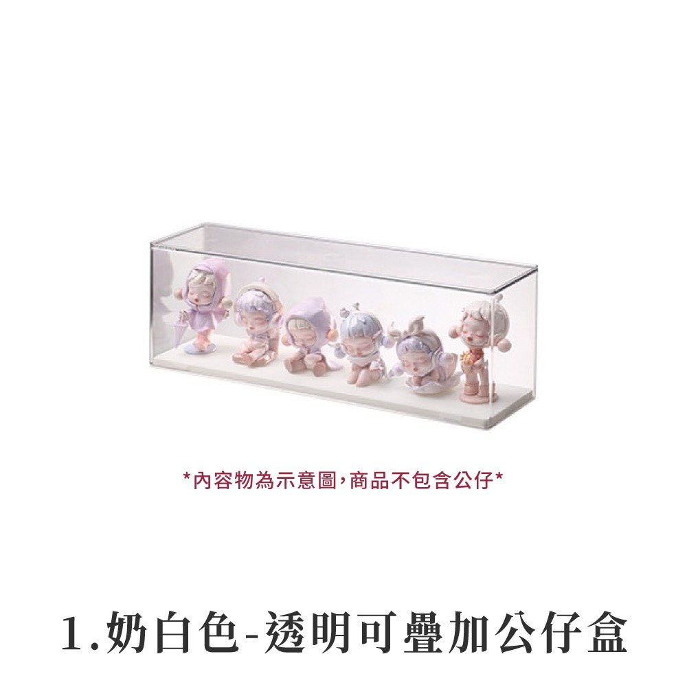 透明可疊加公仔盒 公仔展示 公仔收納 單層展示盒 公仔展示櫃 公仔櫃 模型展示盒 公仔收納盒 模型展示櫃 盲盒展示【SN-規格圖8