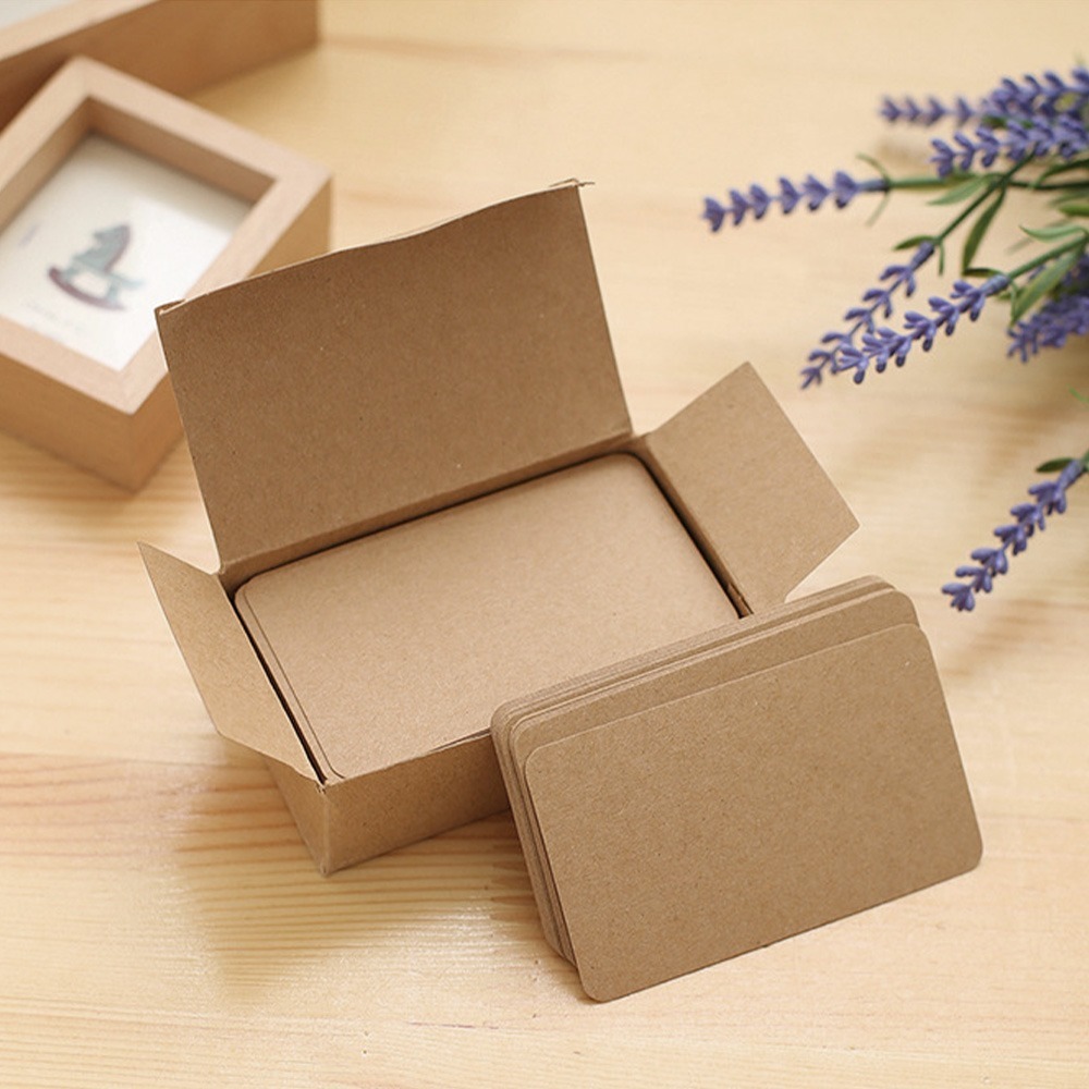 留言小卡片 盒裝留言小卡片 單字卡 明信片 彩色小紙卡 牛皮卡 傳情紙 留言卡 備忘錄卡片 信紙 小卡片【WJ0044】-細節圖4