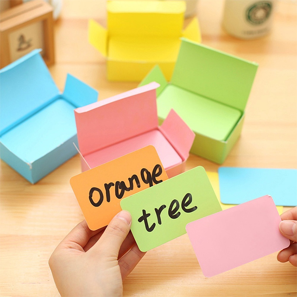 留言小卡片 盒裝留言小卡片 單字卡 明信片 彩色小紙卡 牛皮卡 傳情紙 留言卡 備忘錄卡片 信紙 小卡片【WJ0044】-細節圖7