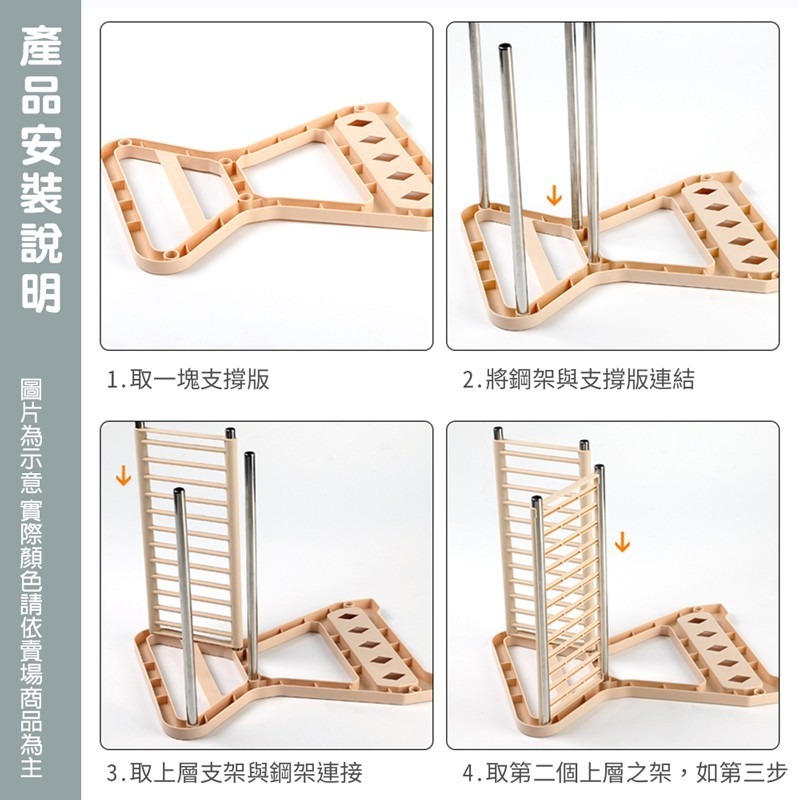 瀝水碗架 碗盤瀝水 杯盤收納 瀝水架 晾碗架 廚房收納 廚房瀝水架 碗架 瀝水籃【CC0194】-細節圖2