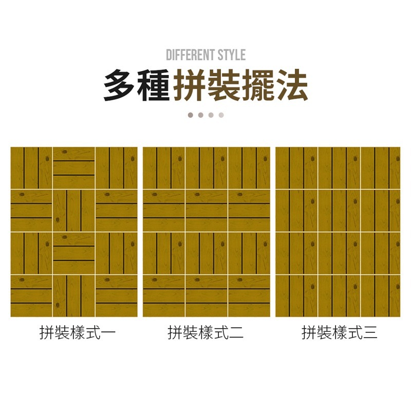外銷日本升級版 木質地板  耐熱 實木地板 日式網紋隔水木地板 DIY拼接地板 花園地板 戶外地板【HW0060】-細節圖3