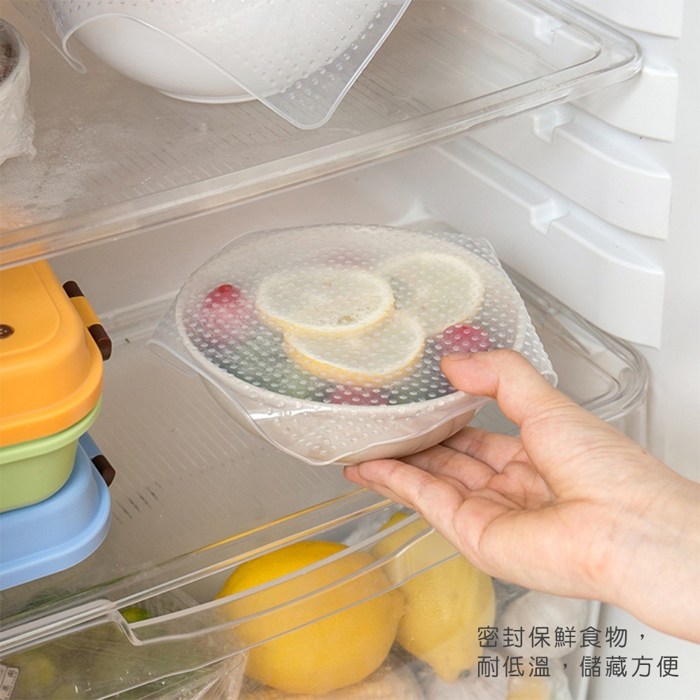 矽膠密封保鮮膜 食物保鮮膜 保鮮膜 矽膠膜 密封保鮮蓋 透明矽膠保鮮膜 保鮮蓋 密封萬能碗蓋【CC0054】-細節圖7