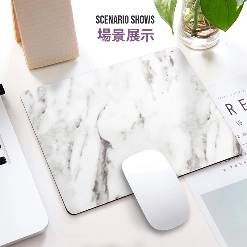 大理石紋滑鼠墊 方形滑鼠墊 迷你鼠墊 桌墊 大理石紋 方形滑鼠墊 鍵盤墊【3C0058】-細節圖8