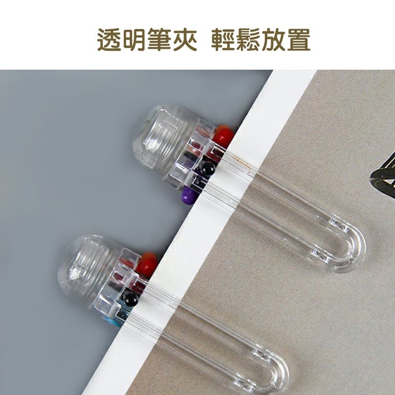 6色圓珠筆 六色筆 0.5mm 圓珠筆 多功能筆 按壓原子筆 中性筆 紅筆 藍筆 黑筆 文具【WJ0113】-細節圖4