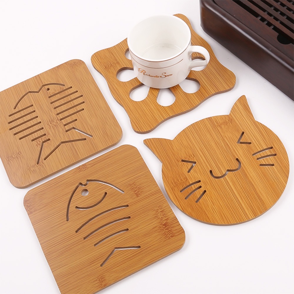 木質隔熱墊 木質 隔熱墊 桌墊 杯墊 餐墊 餐桌墊 耐熱墊 防滑鍋墊 鏤空造型 茶杯墊 木頭鍋墊【CC0168】-細節圖5