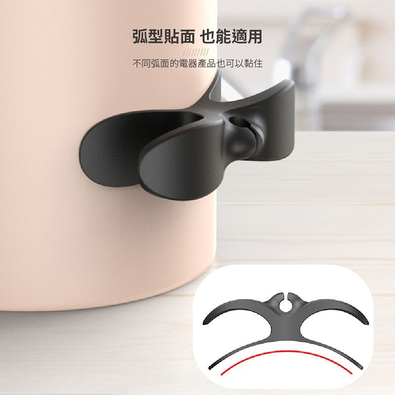 電線繞線器 繞線器 電線收納器 弧形理線器 收納繞線器 理線器 免打孔 免釘安裝 固定電線 整線器【SN0355】-細節圖4