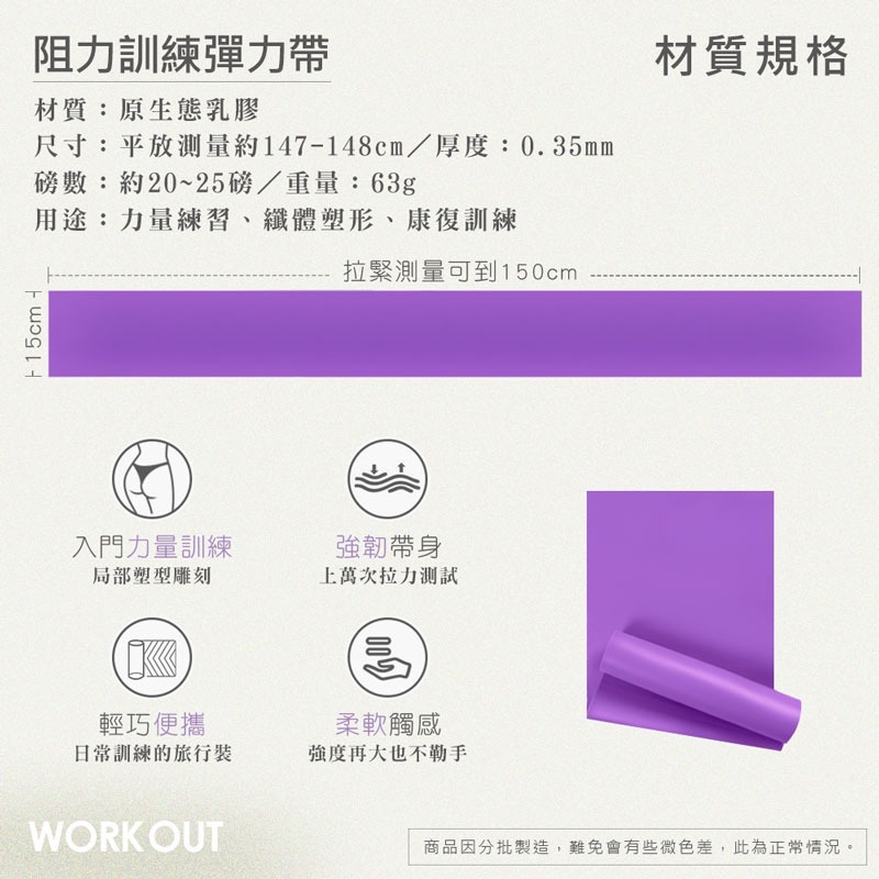 健身瑜珈拉力帶 健身彈力帶 阻力帶 訓練帶 健身帶 瑜珈 健身 重訓 運動器材【YD0007】-細節圖6