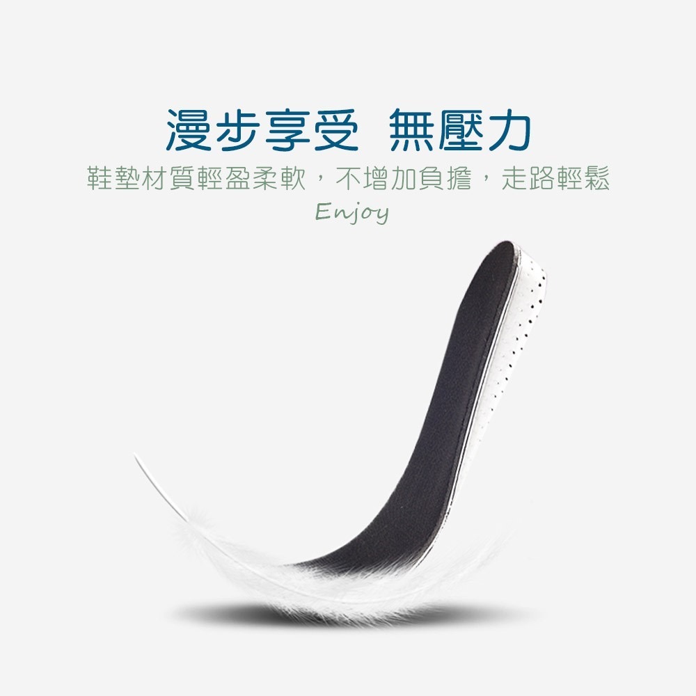 慢回彈增高鞋墊 舒適 記憶回彈增高鞋墊 增高墊 隱形鞋墊 隱形增高墊 內增高鞋墊 記憶鞋墊 後跟墊【FS0021】-細節圖4