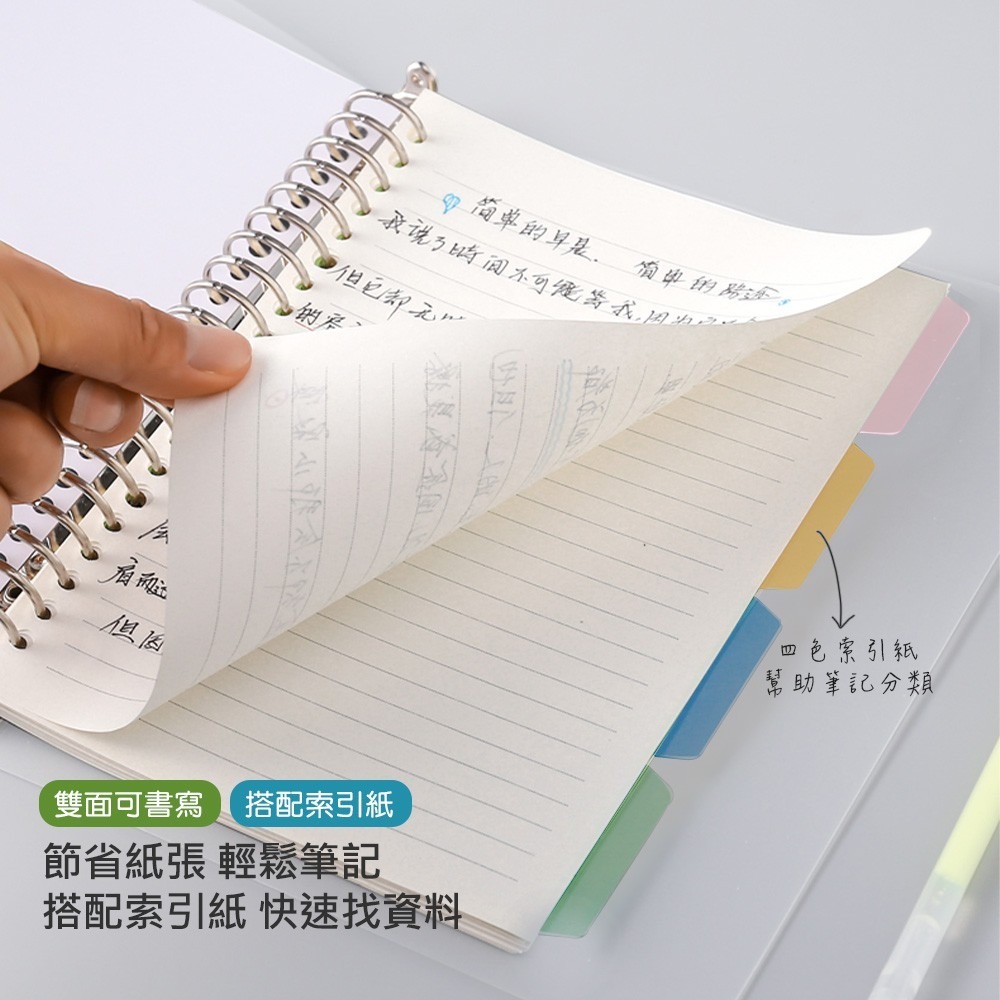 20孔 A5活頁夾 活頁紙 活頁本 活頁夾 筆記本 記事本 手帳 學生 辦公室 事務用品 文具【WJ0016】-細節圖2