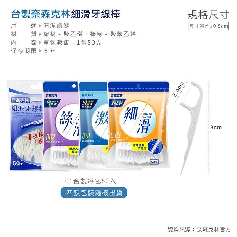 奈森克林 細滑牙線棒 台灣製 牙線棒 剔牙 牙線 潔牙【WS0006】-細節圖9