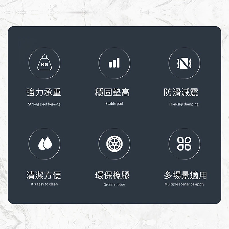 洗衣機防震墊 防震 冰箱 家具 家電 架高 防震墊 底座托架 可調增高防滑墊【JJ0431】-細節圖5