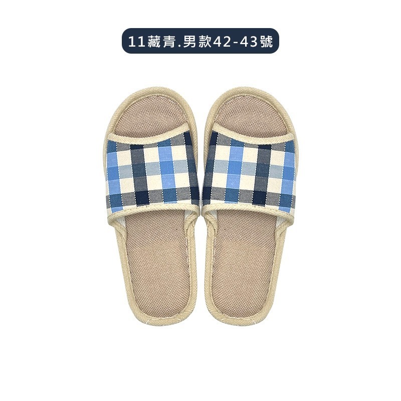 格紋亞麻款11.藏青男款42-43號