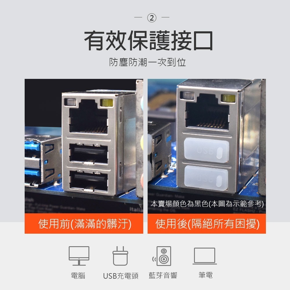 USB 防塵塞 USB2.0 USB3.0 防塵蓋 保護塞 電腦 筆電 充電器 插孔【3C0006】-細節圖3