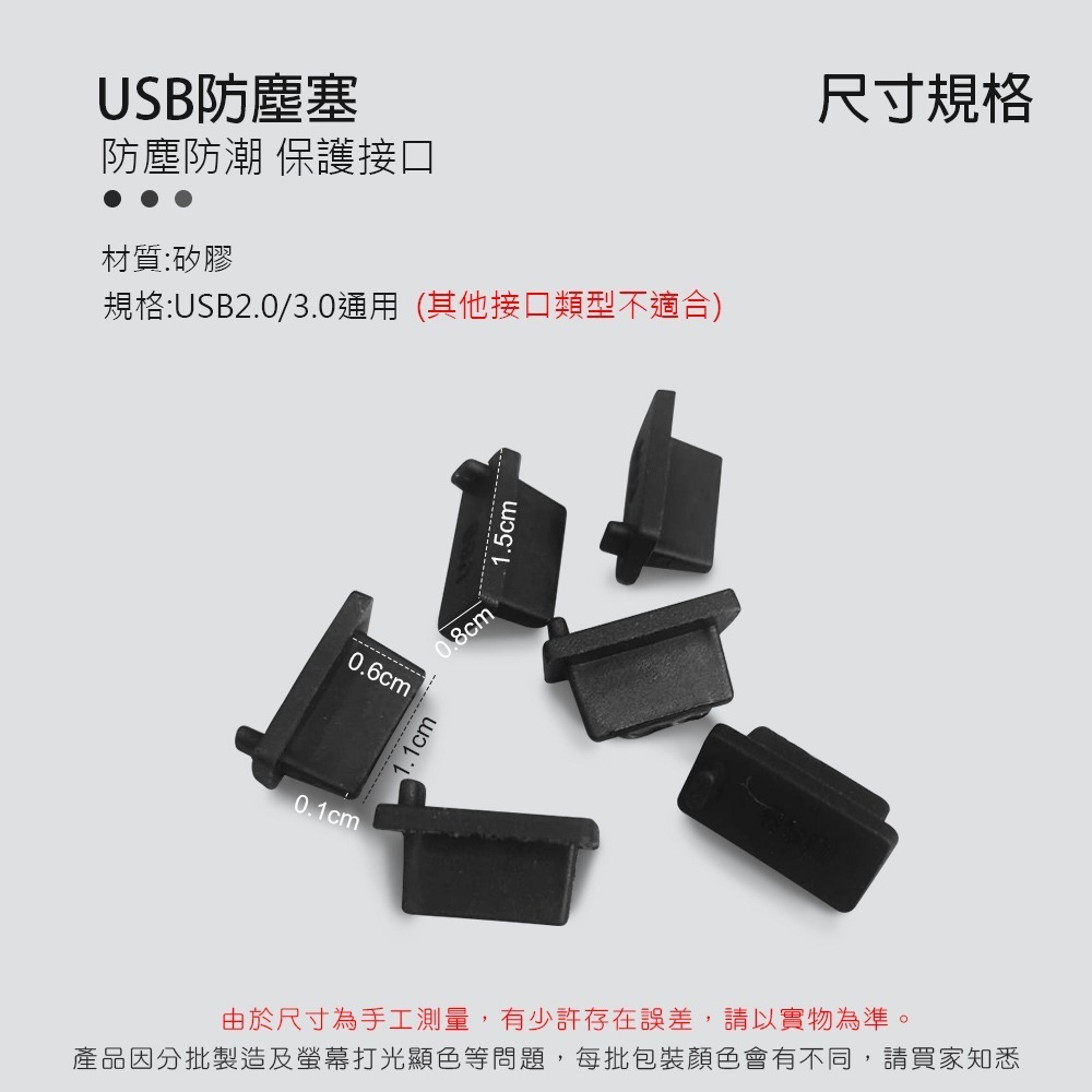 USB 防塵塞 USB2.0 USB3.0 防塵蓋 保護塞 電腦 筆電 充電器 插孔【3C0006】-細節圖9