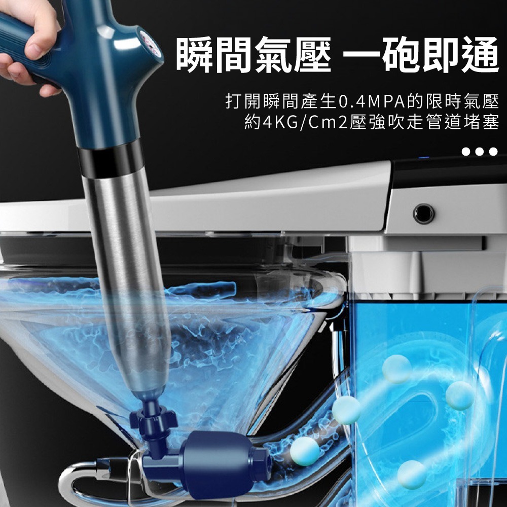 馬桶疏通器 通水管 水管疏通器 馬桶水管疏通 通馬桶 通水管神器 馬桶工具 強力通管器 氣壓式通管器【WY0273】-細節圖2