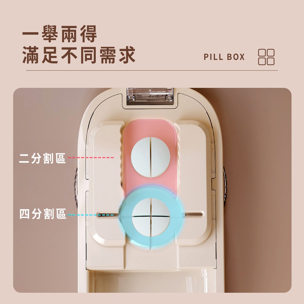 四分之一分藥器 一分二切藥器 藥片分割器便攜 分藥盒 藥丸切割器 分藥器 藥片收納 藥片分割器 切藥器【JJ0939】-細節圖3