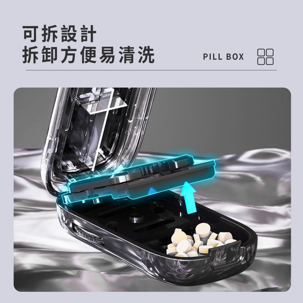 四分之一分藥器 一分二切藥器 藥片分割器便攜 分藥盒 藥丸切割器 分藥器 藥片收納 藥片分割器 切藥器【JJ0939】-細節圖5