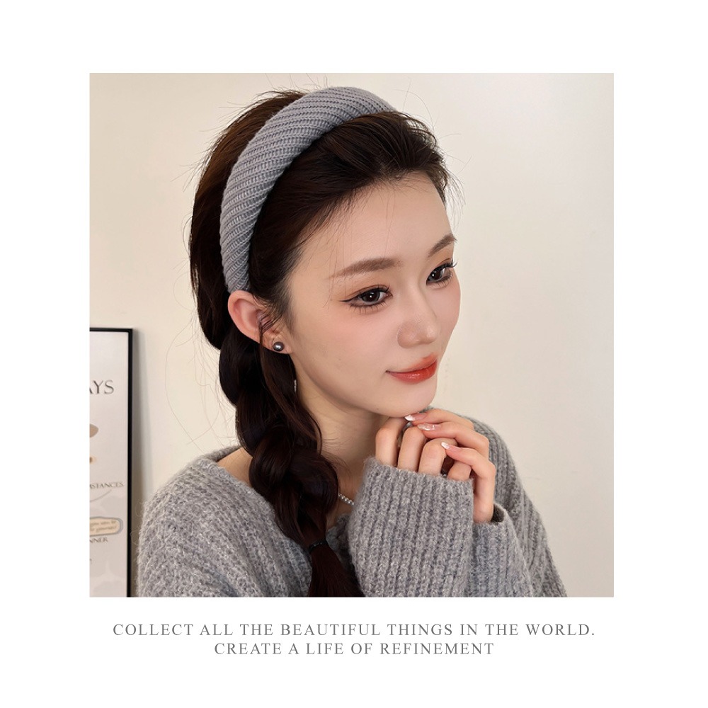 小香風髮箍 髮箍 頭箍  復古髮箍 韓系髮飾 毛呢髮箍 秋冬髮飾 氣質髮箍 小香風髮飾 【MF0142】-細節圖6