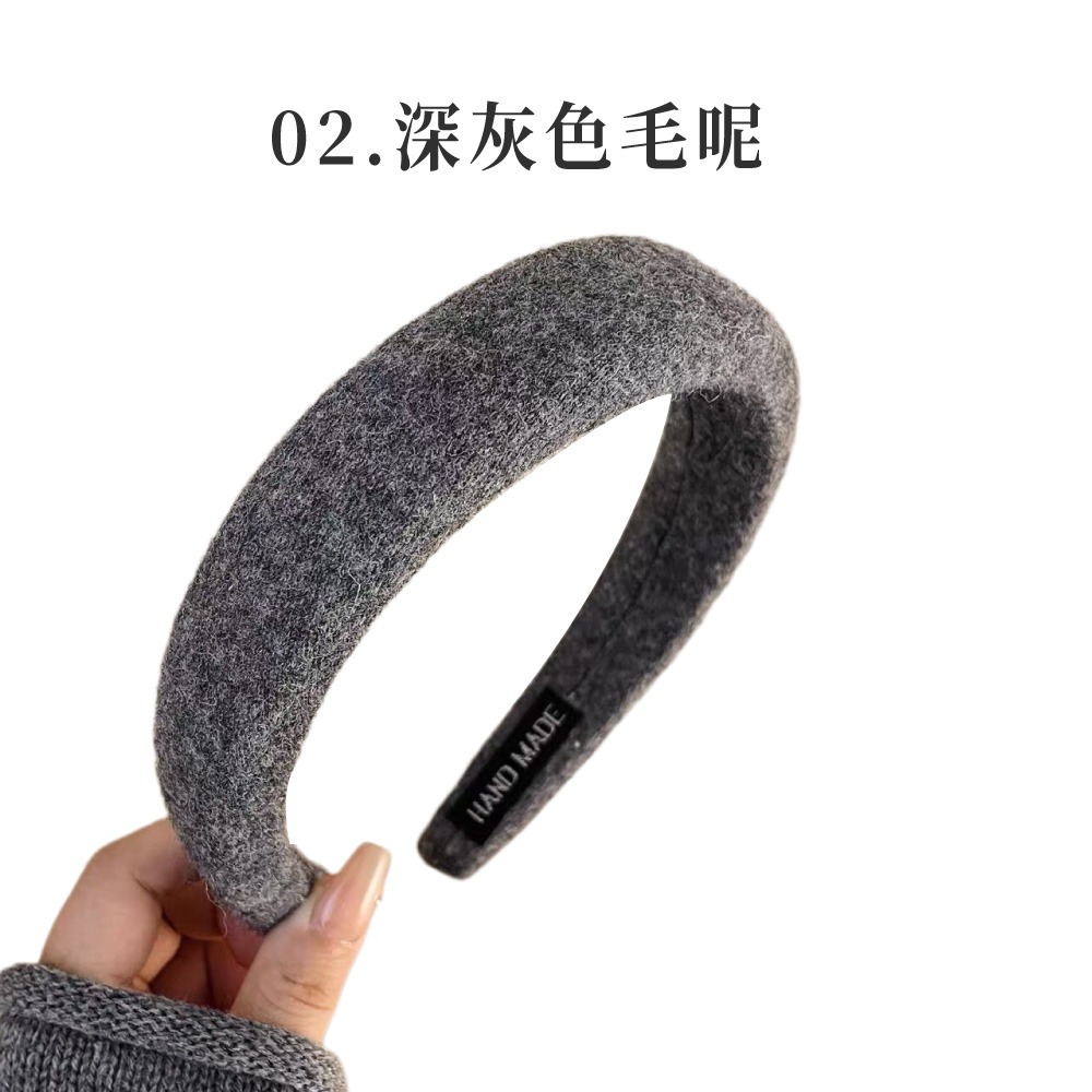 小香風髮箍 髮箍 頭箍  復古髮箍 韓系髮飾 毛呢髮箍 秋冬髮飾 氣質髮箍 小香風髮飾 【MF0142】-規格圖8