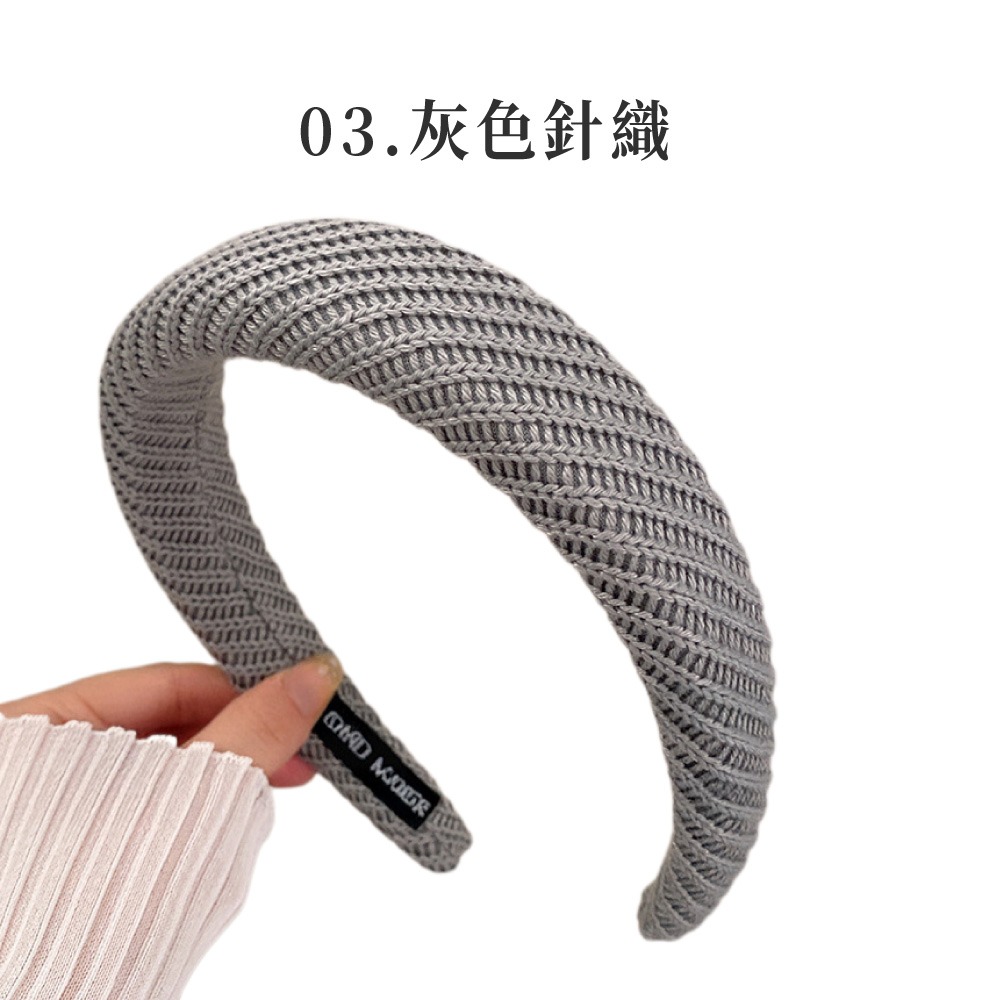 小香風髮箍 髮箍 頭箍  復古髮箍 韓系髮飾 毛呢髮箍 秋冬髮飾 氣質髮箍 小香風髮飾 【MF0142】-規格圖8