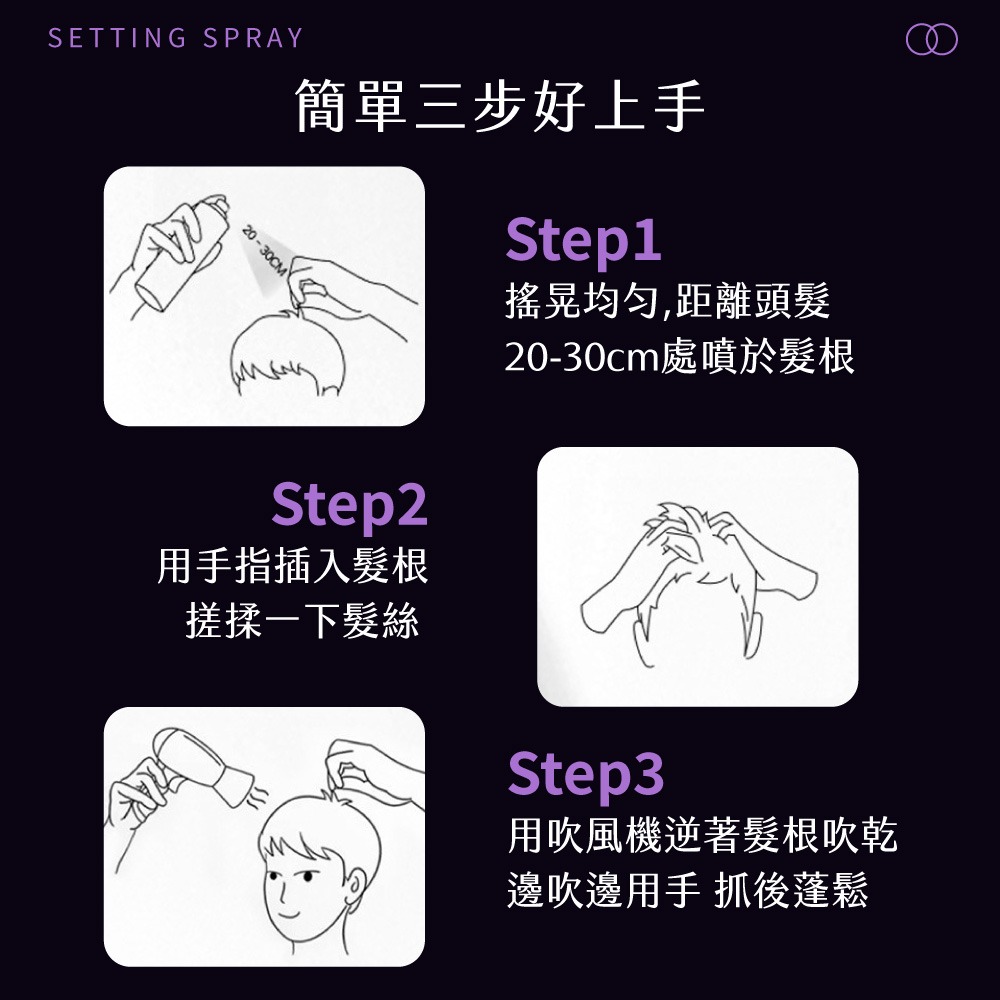 蓬鬆定型噴霧 髮根蓬鬆噴霧 空氣感造型 髮型持久噴霧 定型 自然 蓬鬆【MF0145】-細節圖7