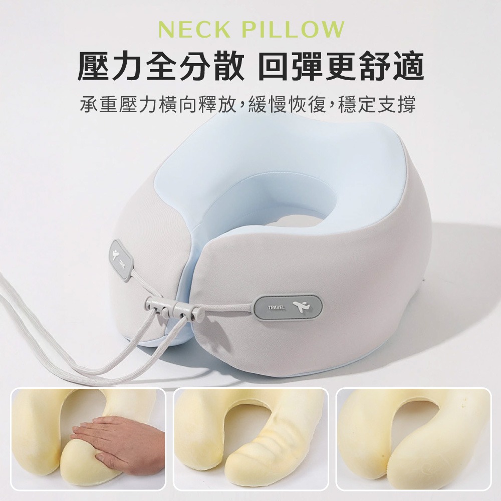 U型頸枕 飛機枕 u形枕 旅行枕 頸枕 枕 枕頭 午睡枕 M型記憶棉頸枕 駝峰形棉枕 記憶枕 慢回彈頸枕【HW0096】-細節圖4