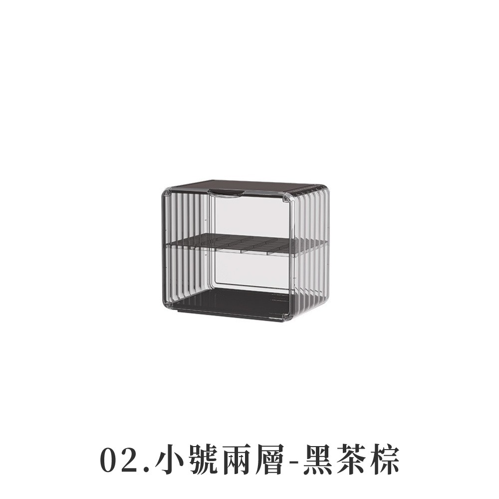 多功能精美收納櫃 收納櫃 化妝品收納盒 公仔收納盒 杯子收納櫃 居家收納 分類收納盒 收納整理箱 廚房收納 桌上收納【S-規格圖8