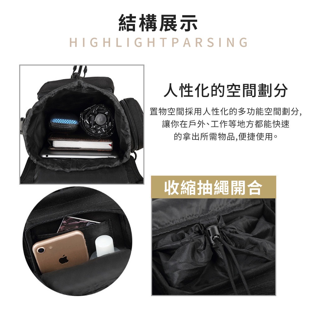 戰術腰包 戰術腿包 防水腿包 迷彩 機能 腰包 工具腰包 工作腰包 騎士腰包 重機腰包 戶外腰包【PJ0114】-細節圖5