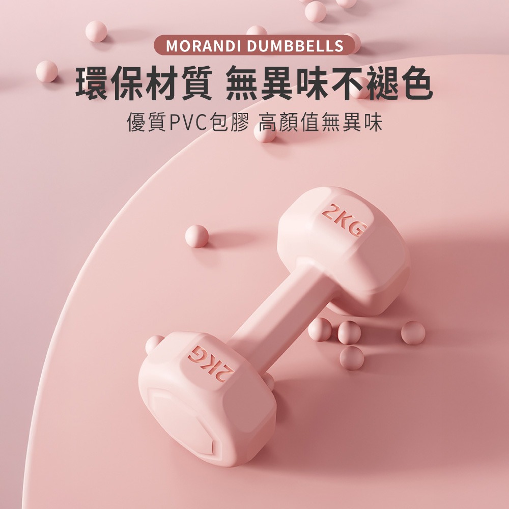 莫蘭迪啞鈴 馬卡龍啞鈴 塑身 啞鈴 小啞鈴 健身啞鈴 初學者健身器材 防滑塑身啞鈴 環保啞鈴 核心訓練【YD0079】-細節圖5