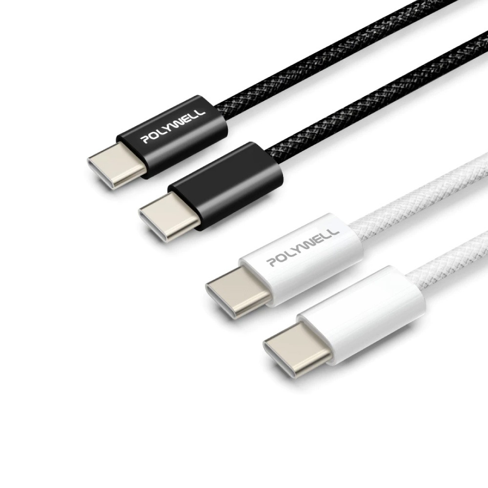 POLYWELL 寶利威爾 Type-C PD編織快充線 3A 60W iPhone15適用 筆電可用 快充線 安卓快充-細節圖2