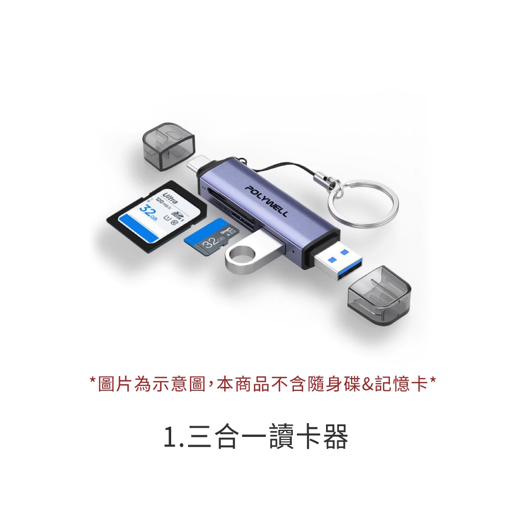 1.三合一讀卡器