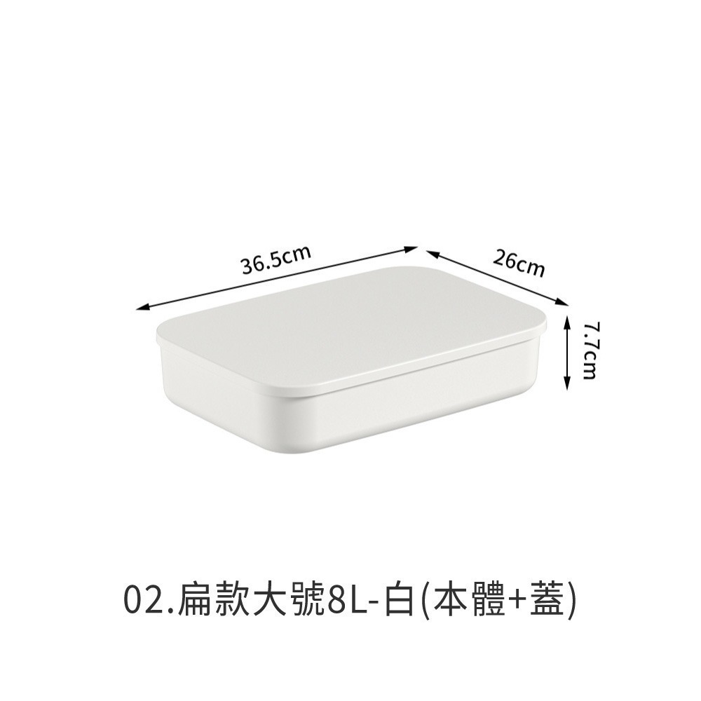 扁款大號8L-白
