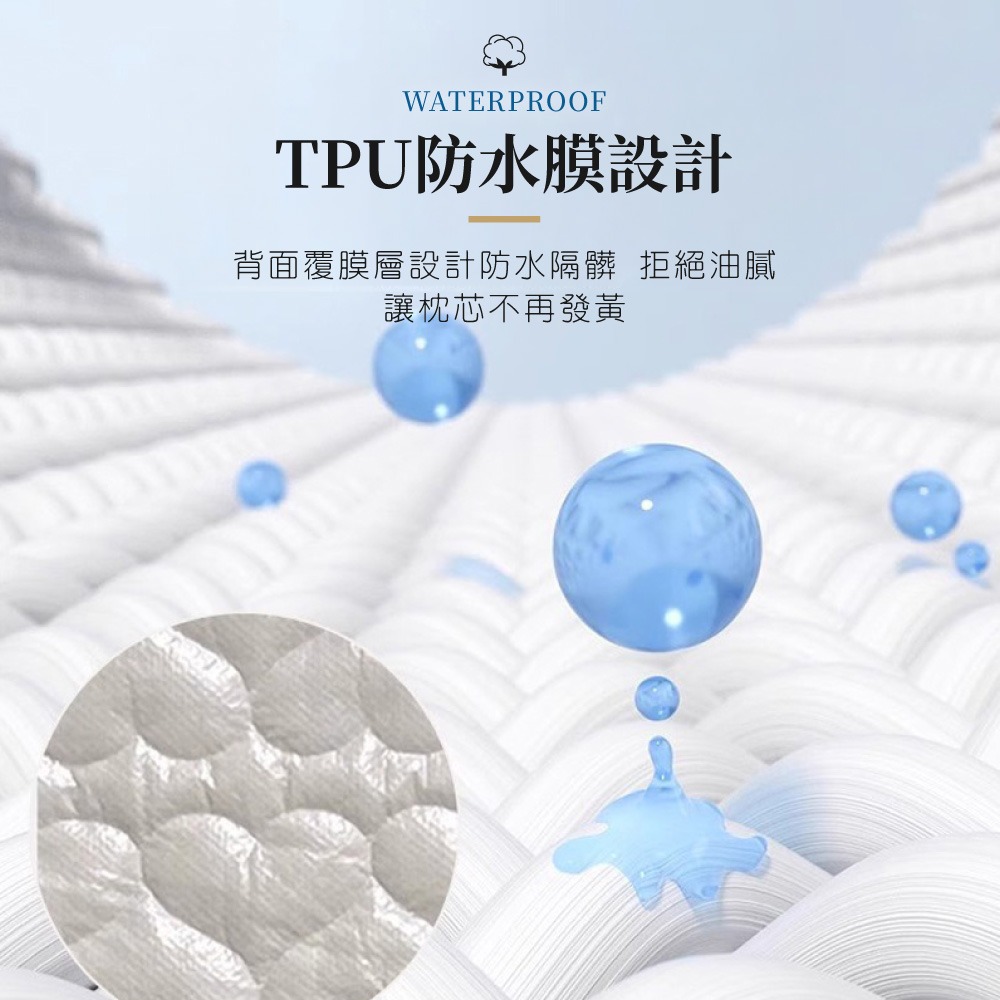 防水枕頭套 隔離枕套 防水枕頭套 枕頭保潔墊 枕頭保潔墊 枕套 枕頭套 保護套 可水洗枕頭套【WS0148】-細節圖4