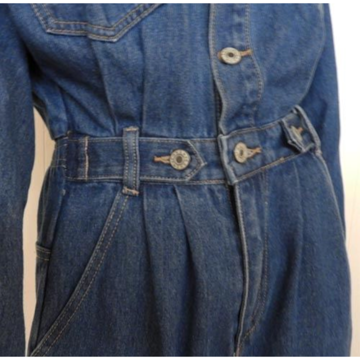 【植日生】古著牛仔連身褲-細節圖2