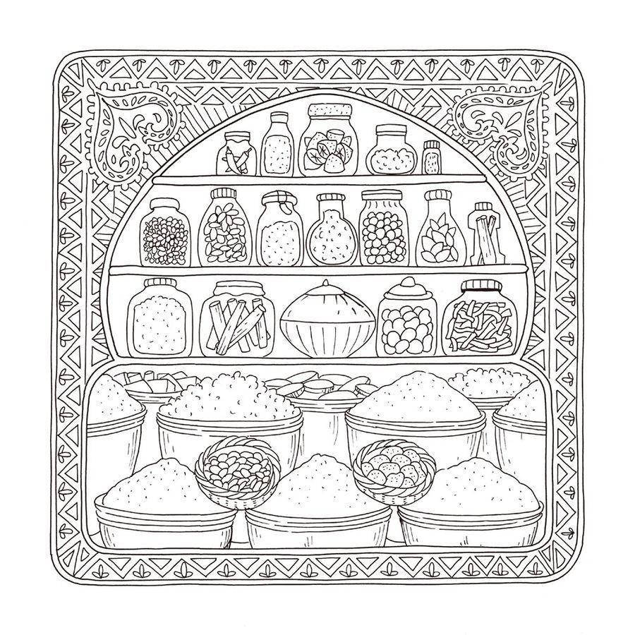 著色書 歡迎光臨貓咪廚房: 異國情調和餐點滿滿的著色書/ 親愛的波比狗: 有美味食譜&數獨的著色書  /     本書特色】  ＊是著色本也是繪本，上色完成後就是獨一無二的專屬私藏書。-細節圖6